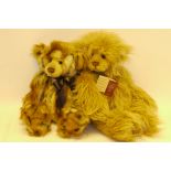 Charlie Bears by Isabelle Lee, 2013 Jumble bear with multi-hued brown plush fur and mohair with silk