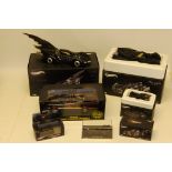 Hot Wheels Batman, all boxed 1:18 scale Classic Tv Series Batmobile, Elite models Batman Forever