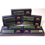 Bachmann OO Gauge Southern Region Coaching Stock, comprising 8 BR Mk 1 corridor coaches and one Mk 2