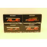 Minichamps, all boxed 1:43 scale Mercedes Benz German fire engines including, L322 DL30, LoD3750