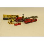Lego Norev Timpo and Airfix, Vintage Lego fire engine 3" long, Norev 1:43 scale Magirus DL 30H