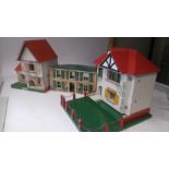 Tri-ang Gee-Bee and Hobbies Dolls Houses, Mettoy Tin Dolls House, F, lacks Garage, Gee Bee House and