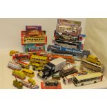 Modern Model Buses and Coaches, Collection of tin and plastic examples including boxed friction
