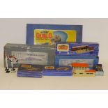 Hornby-Dublo OO Gauge 3-rail EDP11 Set and Scenic Items, the set containing BR green A4