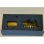 A 'Japanese Brass' HO Gauge American 2-8-0 Locomotive and Tender by Alco Models, reference G-1,