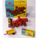 Corgi Major 1111 'Massey-Ferguson 780' Combine Harvester, red/yellow body, yellow metal wheels, in