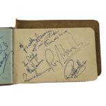 Autographs 1950s, approximately eighty in album (broken spine) of comedians, actors and actresses