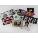 David Bowie / Stamps / Postcards / V&A, a collection of mixed memorabilia including V&A Cards,