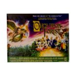 Once Upon a Forest, quad poster Hanna-Barbera production 1993 in excellent condition