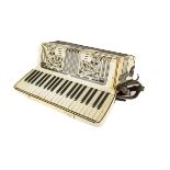 Accordion, Italia piano Frontalini Model 254 No 01958, in reasonable condition with some wear in a