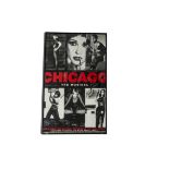 Chicago, a framed and glazed window poster 36cm X 56cm of the musical with twenty plus signatures
