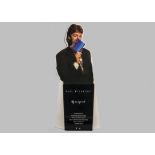 Paul McCartney, large shop display advertising 'Off the Ground' CD 145cm high by 45cm wide approx