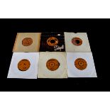 Reggae / Trojan Label, six 7" singles on the orange 'Crown' label comprising TR-641, TR-627, TR-614,