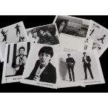 Paul McCartney Promotional Photographs, nine, one featuring Michael Jackson, with a number taken