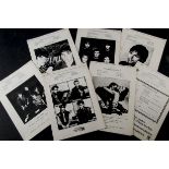 EMI Newsletters, seventeen black & white printed text with an image on the front from the early