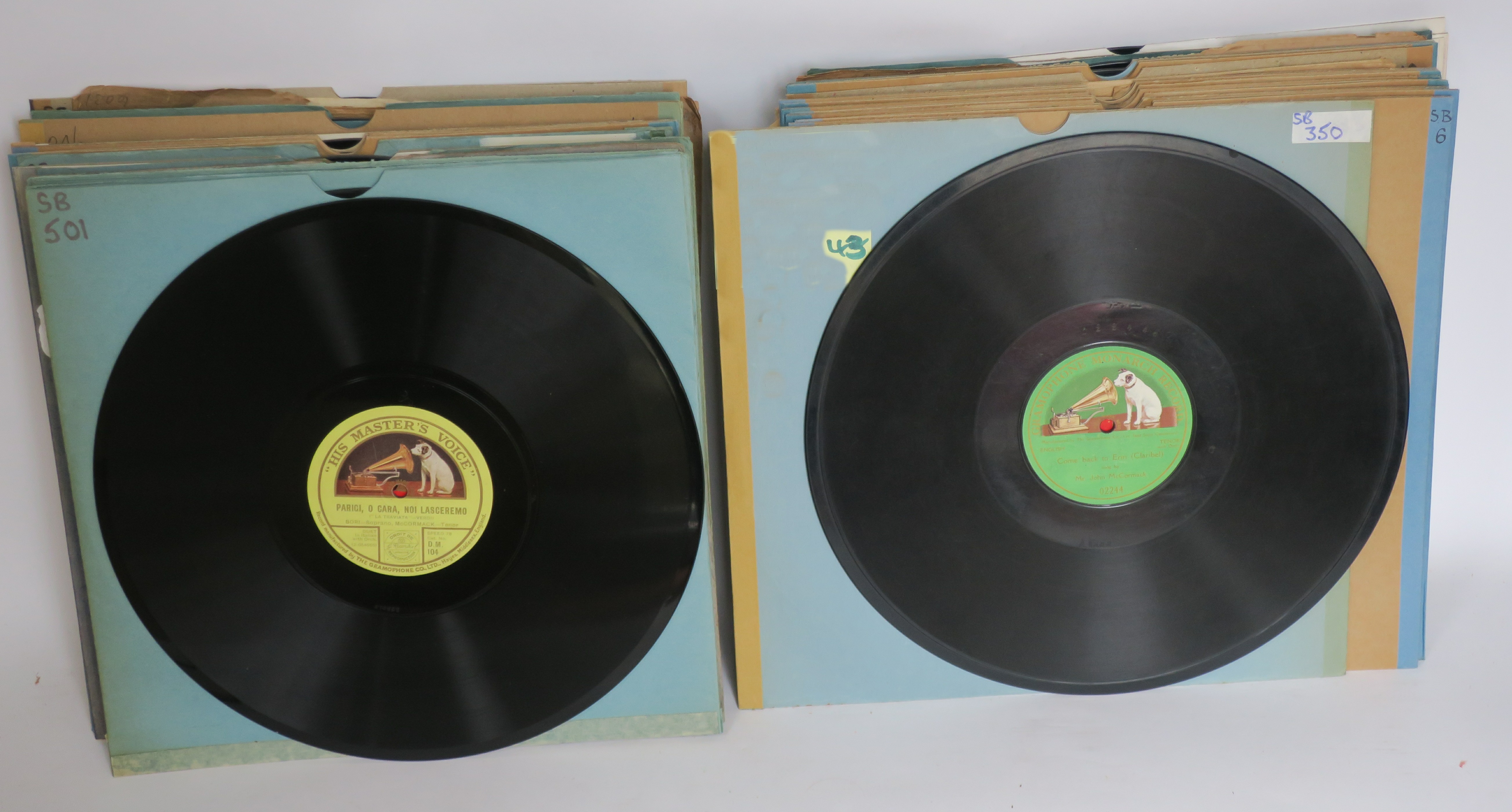 Melba and McCormack, 12-inch records: forty-two HMV records, in GG3 (42)