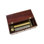 Musical box, key-wind, No. 15426, playing four airs, in plain case without endflap -- 12 3/4 in