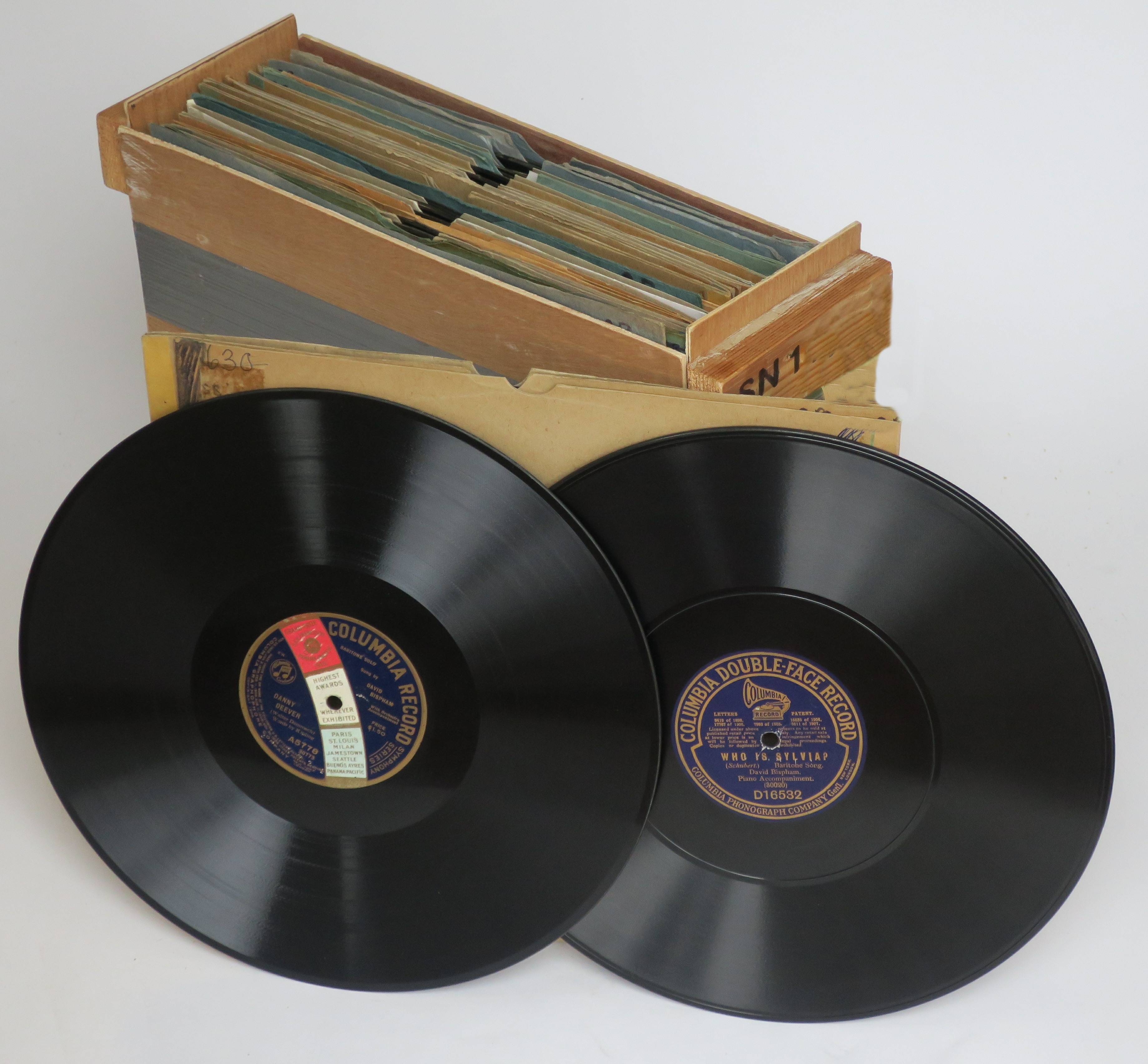 American baritones and basses, 12-inch: twenty-eight records by Bispham (9), Scott, Thomas,