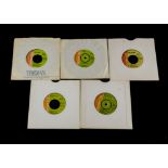 Reggae / Nu Beat label, five 7" singles on the green / orange label comprising NB 024, NB 032, NB