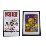 The Beatles, Two Beatles posters: official 2008 "A Is For Apple" poster featuring psychedelic