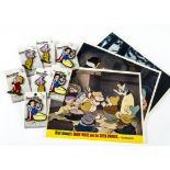 Walt Disney, a set of eight lobby cards 26cm x 20cm for Snow White and the Seven Dwarfs (the