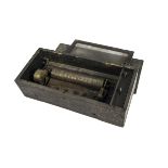 Musical box, fire-damaged: a six-air lever-wind musical box, No . 18931, with Ducommun-Girod tune-