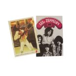 Zeppelin/Stones, two reproductions of promotional posters, Led Zeppelin - 52cm X 77cm 8 track tapes,