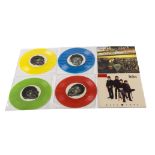 The Beatles, ten 7" singles including four coloured vinyl singles by The Savage Young Beatles and