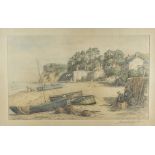 Henry G Walker, two coloured etchings, both maritime scenes, 21 cm x 32 cm framed and glazed