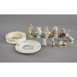A quantity of Beatrix Potter Beswick and Royal Albert figures, including Peter Rabbit, Little Pig