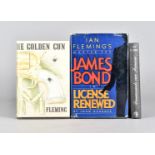 Three James Bond books, Two by Ian Fleming, comprising Diamonds Are Forever, 1956, First