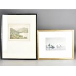 A large collection of Claude H Rowbotham signed etchings, of various landscapes from around the