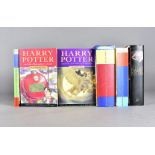 A group of six Harry Potter books by J K Rowling, comprising The Half Blood Prince 1st Edition