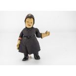 An Allwin British traffic policeman cloth doll 1930s, with press brushed cotton face, felt