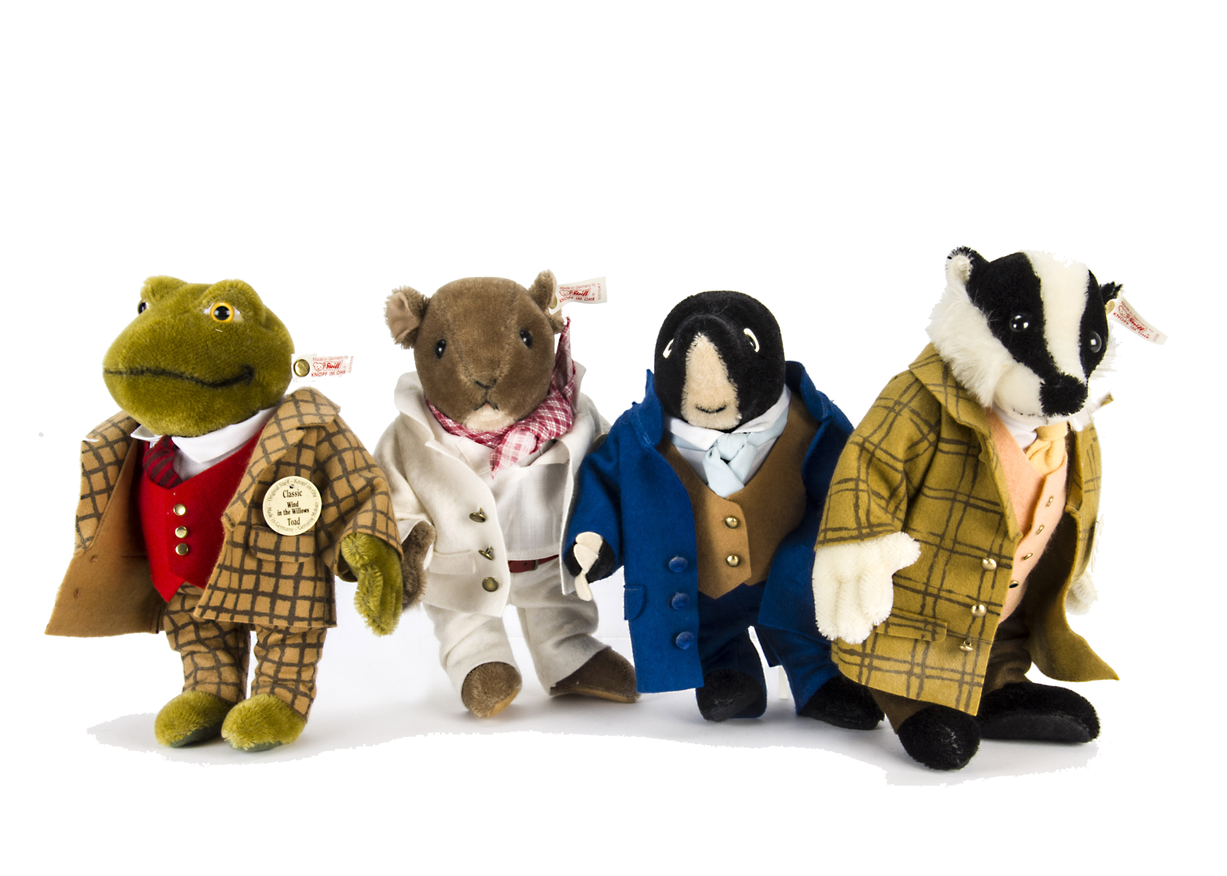 Four Steiff Limited Edition Wind in the Willows characters: comprising Mole, 1341 of 4000, 1998;