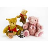 Three Limited Edition Teddy Bears: a Gabrielle Designs Winnie the Pooh; a Merrythought Dancing