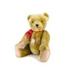 A large Hermann Limited Edition teddy bear, 338 of 500 with red plastic tag and tag certificate -