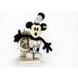 A Steiff Limited Edition Mickey Mouse as Steamboat Willie, with wooden deck and steering wheel, 4588