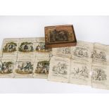 An early dissected puzzle My Father by M Belson 1812, hand coloured print on mahogany, printed