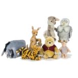 Steiff Limited Edition Winnie the Pooh and friends set: comprising Pooh, 6543 of 10000, 1999;