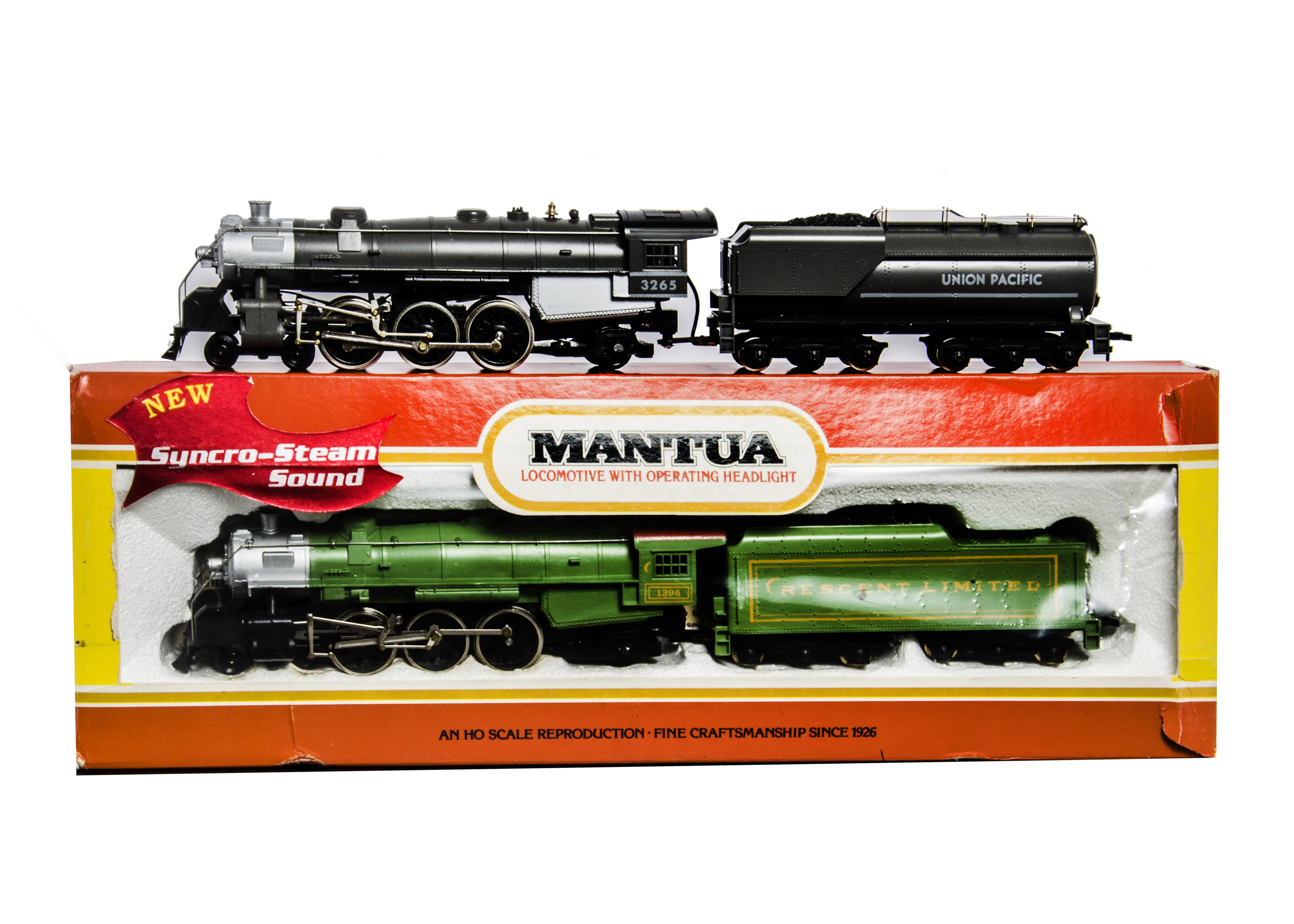 American H0 Gauge Mantua Steam Locomotives, comprising ‘Power Drive’ series Union Pacific ‘Gray