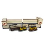 Boxed VB (France) H0 Gauge 3-rail SNCF Freight Stock, the majority flat wagons with various loads