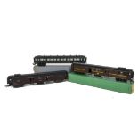 PMP (France) H0 Gauge 3-rail SNCF ‘Scale-length’ Coaching Stock, five tinplate ‘scale’ coaches