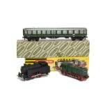 Trix Express 00 Gauge 3-rail AC and DC Locomotives and Coach, including AC 0-4-0T no 20 0 54, F,