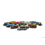 Trix Express OO/H0 Gauge Unboxed 3-rail Tank Wagons and Others, older 4-wheel types with guards