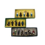 Hornby/Dinky 0 Gauge Passenger and Staff Sets, including set 1 Station Staff, set 3 Railway