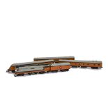 An NKP H0 Gauge Milwaukee Road ‘Hiawatha’ 4-4-2 Steam Locomotive and Coaching Stock, the loco a