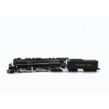 An American 0 Gauge 3-rail Chesapeake and Ohio ‘Allegheny’ 2-6-6-6 Steam Locomotive and Tender by