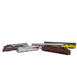 Assorted H0 Gauge Diesel and Electric Locomotives and Coaching Stock, comprising a NKP/KMT ‘Rock
