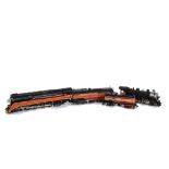 Two Unboxed H0 Gauge Southern Pacific Steam Locomotives and Tenders, comprising an ATM 4-8-4 no 4450